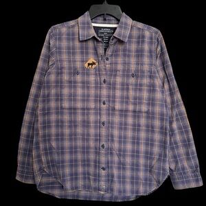 REI Co-op Plaid Flannel Button Up Shirt Size M Cotton Granola Girl Outdoorsy